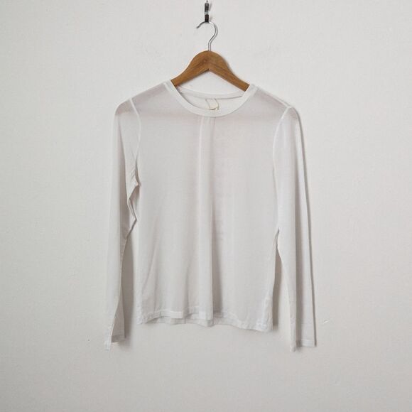 Spiritual Gangster white sheer The Spirit Within Me long sleeve yoga T-shirt - Picture 2 of 6